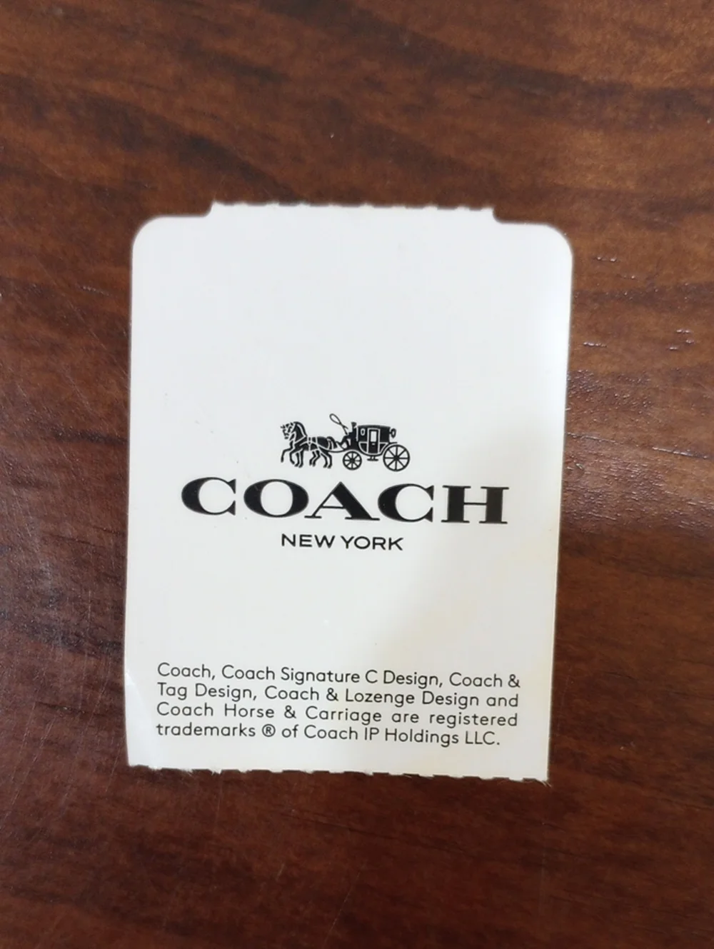 Coach Black Leather Striped Slim Case Card Holder - New!